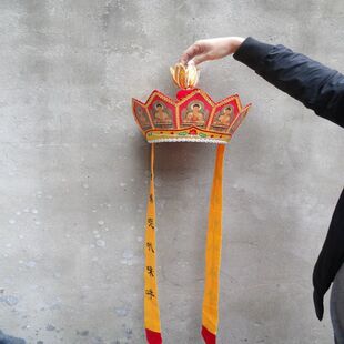 唐僧服装全套唐僧帽  唐僧佛帽五佛冠僧帽法师帽五佛帽五冠帽