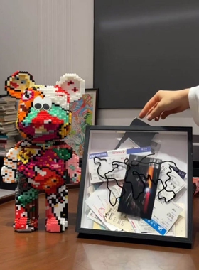 旅行票据收纳门票储存盒旅行记录相框明信片收藏纪念相框收纳盒