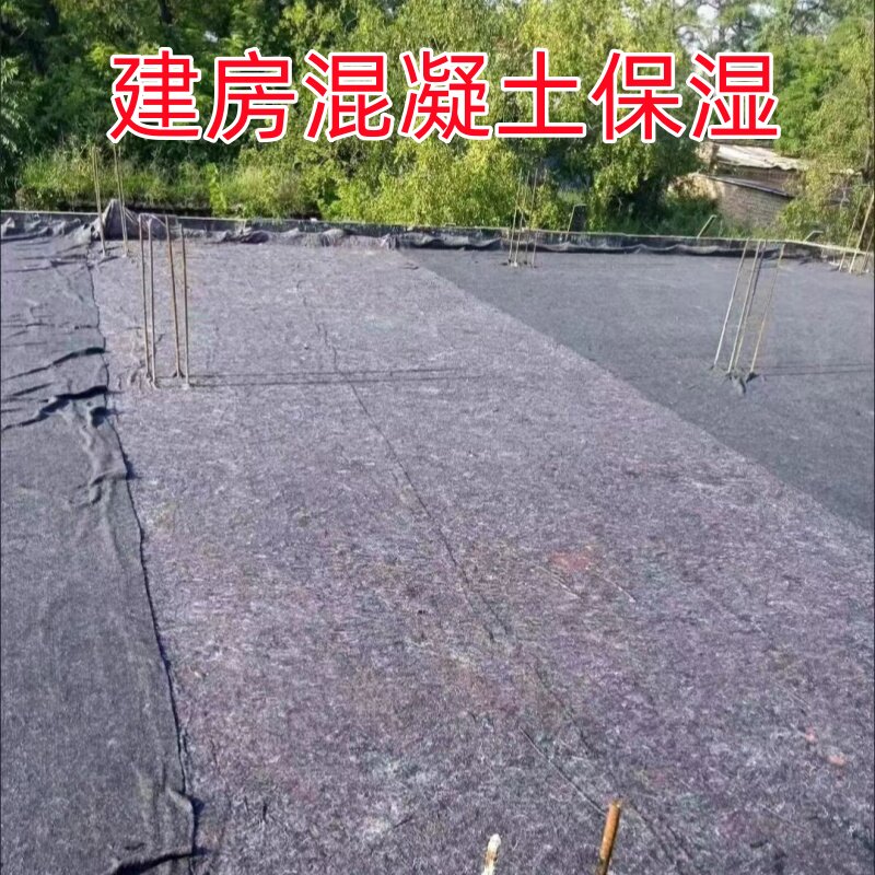 厂家直销保暖毛毡土工布大棚保温棉公路养护毯保湿包家具毯防草布图片