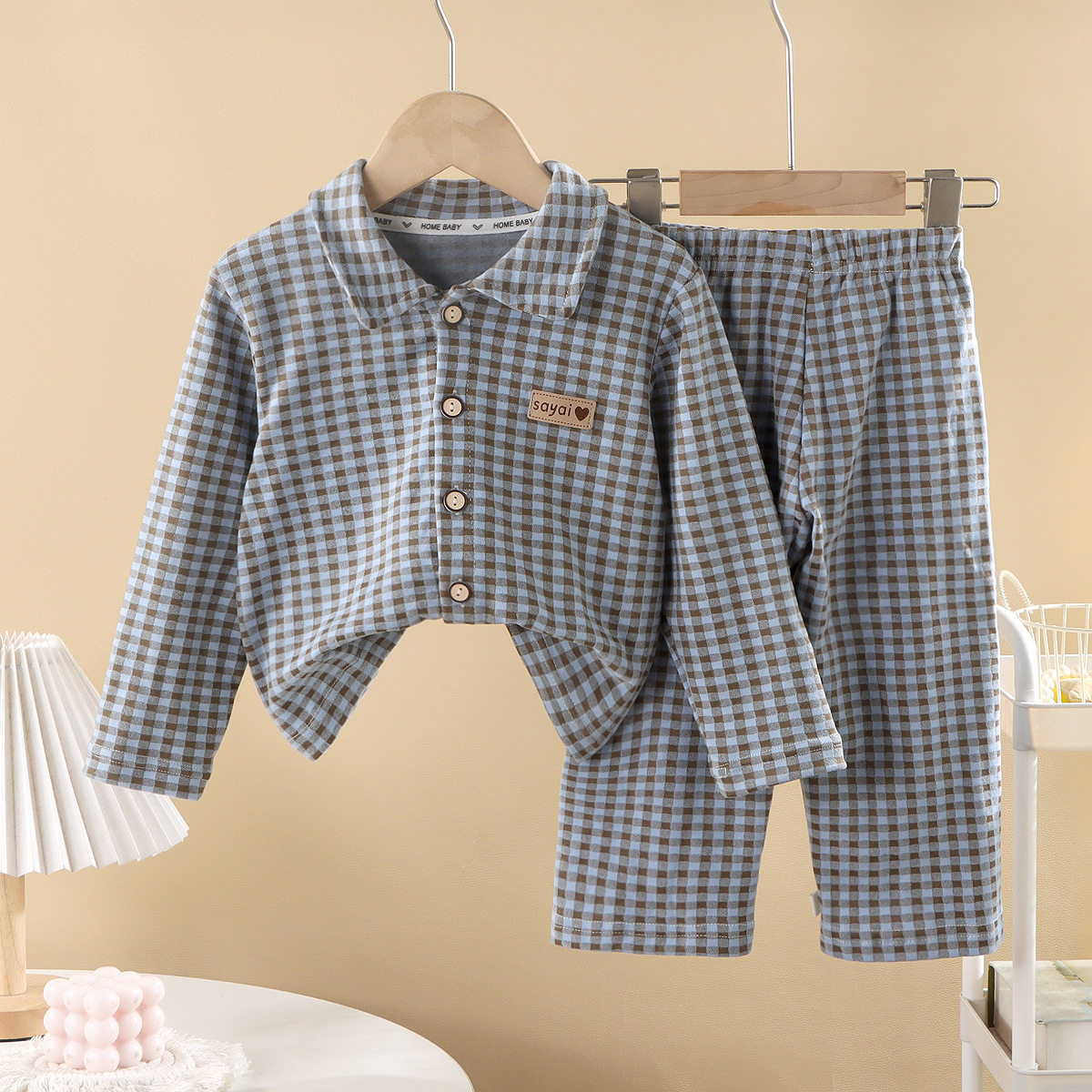 儿童家居服秋冬新款男女