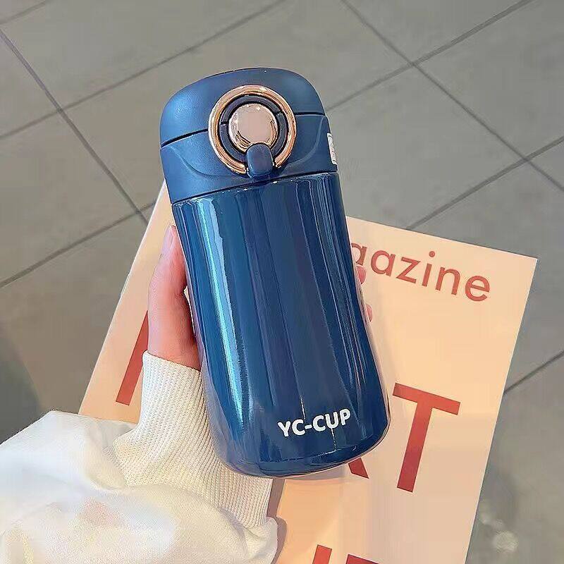 吸管保温杯女高颜值ins风水杯成人简约小众杯子带网红款学生