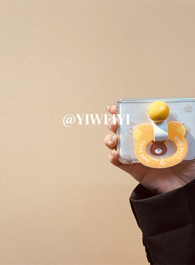 依维意 适用于OPPOFindN3Flip折叠手机壳vivoXFlip黄色小熊Pocket2指环扣荣耀MagicVFlip新款防摔小米MIXFlip