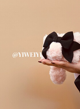 依维意 适用于荣耀MagicVFlip2手机壳粉色毛绒折叠屏秋冬新款VivoXFlip可爱兔耳朵日韩黑色蝴蝶结三星ZFlip7