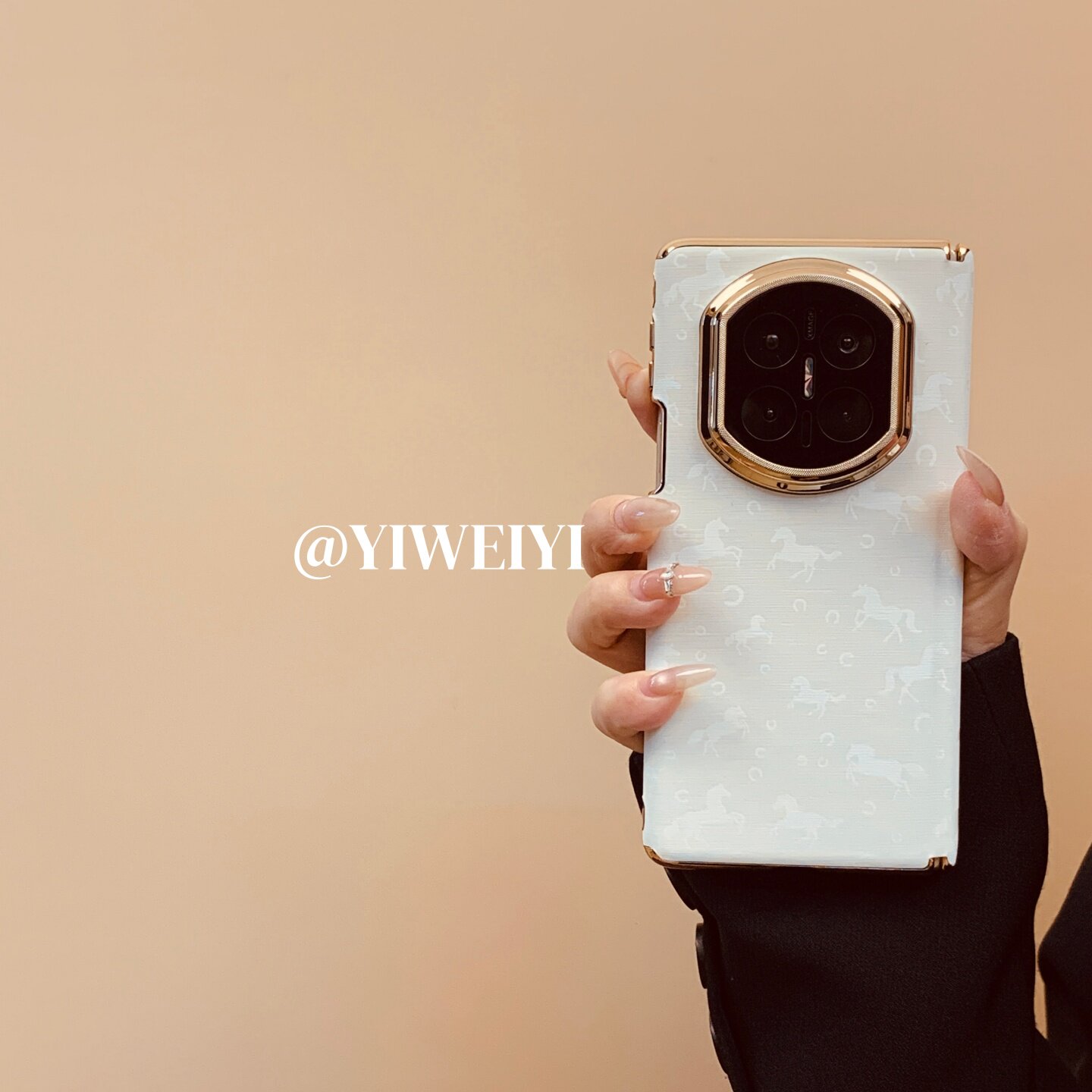 依维意 适用于华为matex7手机壳matex5典藏版白色万马奔