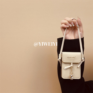 依维意 适用华为PuraX折叠手机壳Pocket2纽扣卡包三星ZFlip5卡其皮纹OPPOFindN3Flip新款手提防摔小米MIXFlip