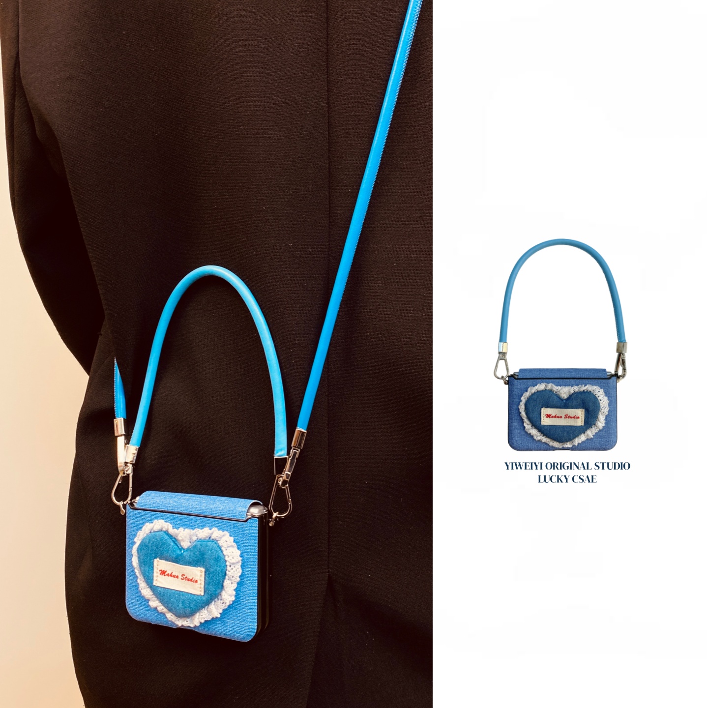 适用于华为手机壳折叠屏手提斜挎