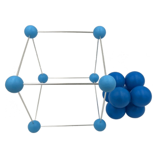 简单立方堆积模型钋晶胞球棍比例2件套金属晶体