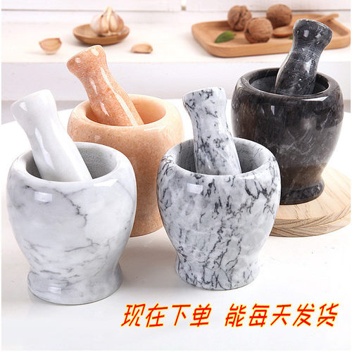 石头蒜臼子捣蒜器石臼研磨砸蒜罐