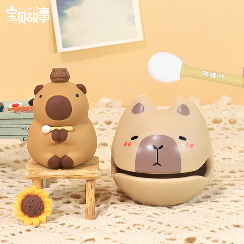 宝贝故事治愈卡皮巴拉桌面摆件