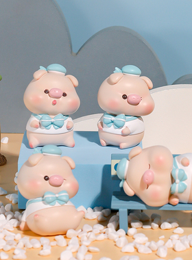 水手服小猪猪摆件家居饰品高颜值桌面治愈小物件办公室工位装饰