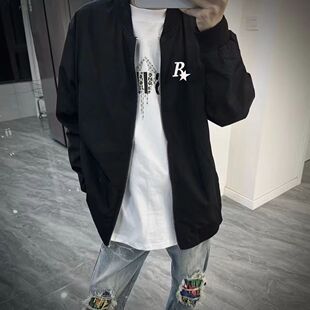2025春季爆款快手网红同款外套潮流痞帅修身百搭精神小伙拉链夹克