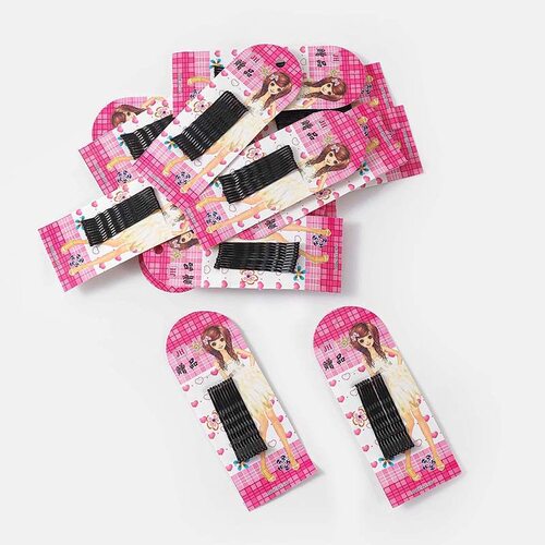 卡纸黑色一字夹小发夹小礼品发卡