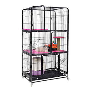 猫别墅大型特大号猫笼三层家用猫笼子超大自由空间室内猫屋猫城堡