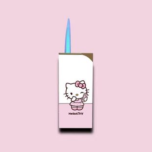 新款 送女友闺蜜生日礼物潮 卡通可爱hellokitty防风打火机创意个性
