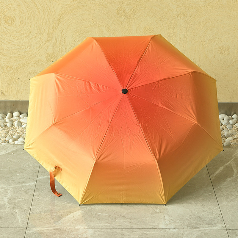 溫柔落日奶調日常掃街四季自動雨傘三折黑膠折疊遮陽太陽傘晴雨傘在類目 居家日用, 傘/雨具/防雨/防潮, 傘中 - 來自Buy2taobao.com提供專業的淘寶代購服務