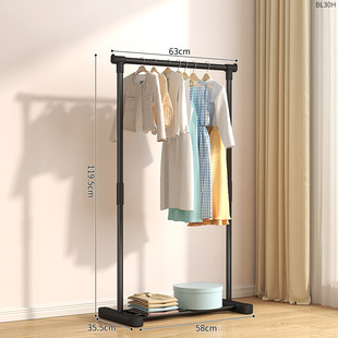 简易晾衣架落地卧室折叠家用晾衣服杆室内阳台架子凉晒挂衣架衣柜