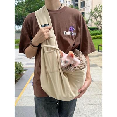 Blues猫包防挣脱网兜斜挎便携可折叠轻薄户外外出宠物包13斤内