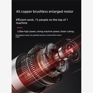 德国进口20cm导板炼锯1200W全铜电机5秒断木18cm锂电池续航时间长