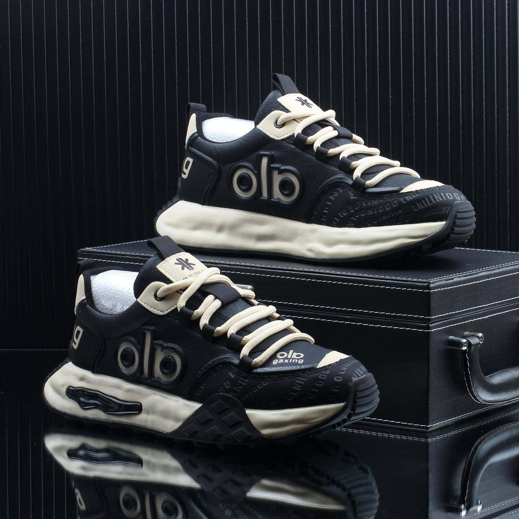 潮牌2025冬季新款运动休闲阿甘老爹鞋男加绒保暖增高防滑耐磨板鞋,流行男鞋,时尚休闲鞋,淘宝优惠券,粉丝福利购,淘宝优惠卷