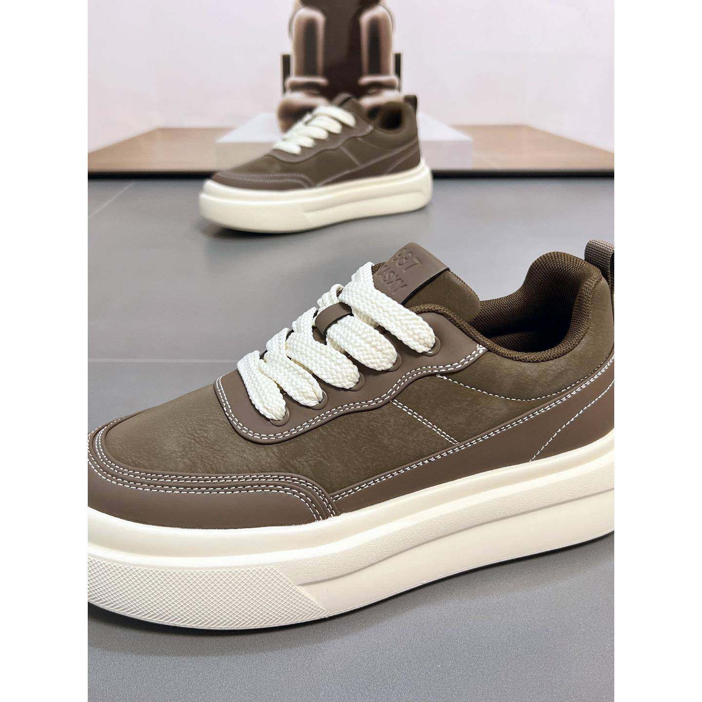 潮牌2025秋冬季新款防滑港风厚底增高百搭休闲鞋男美拉德覆古板鞋,流行男鞋,时尚休闲鞋,淘宝优惠券,粉丝福利购,淘宝优惠卷