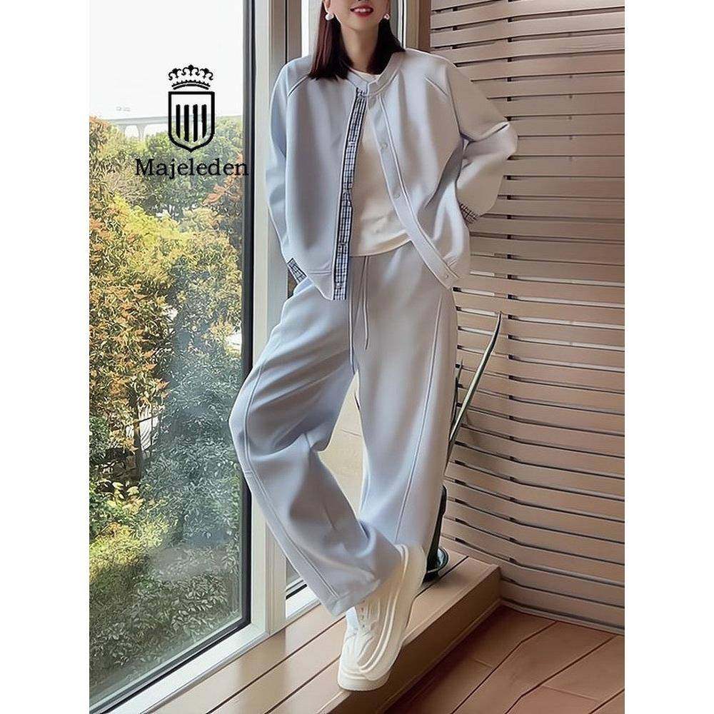 正品2025年秋季新款套装穿搭减龄时尚休闲运动开衫外套一整套装女