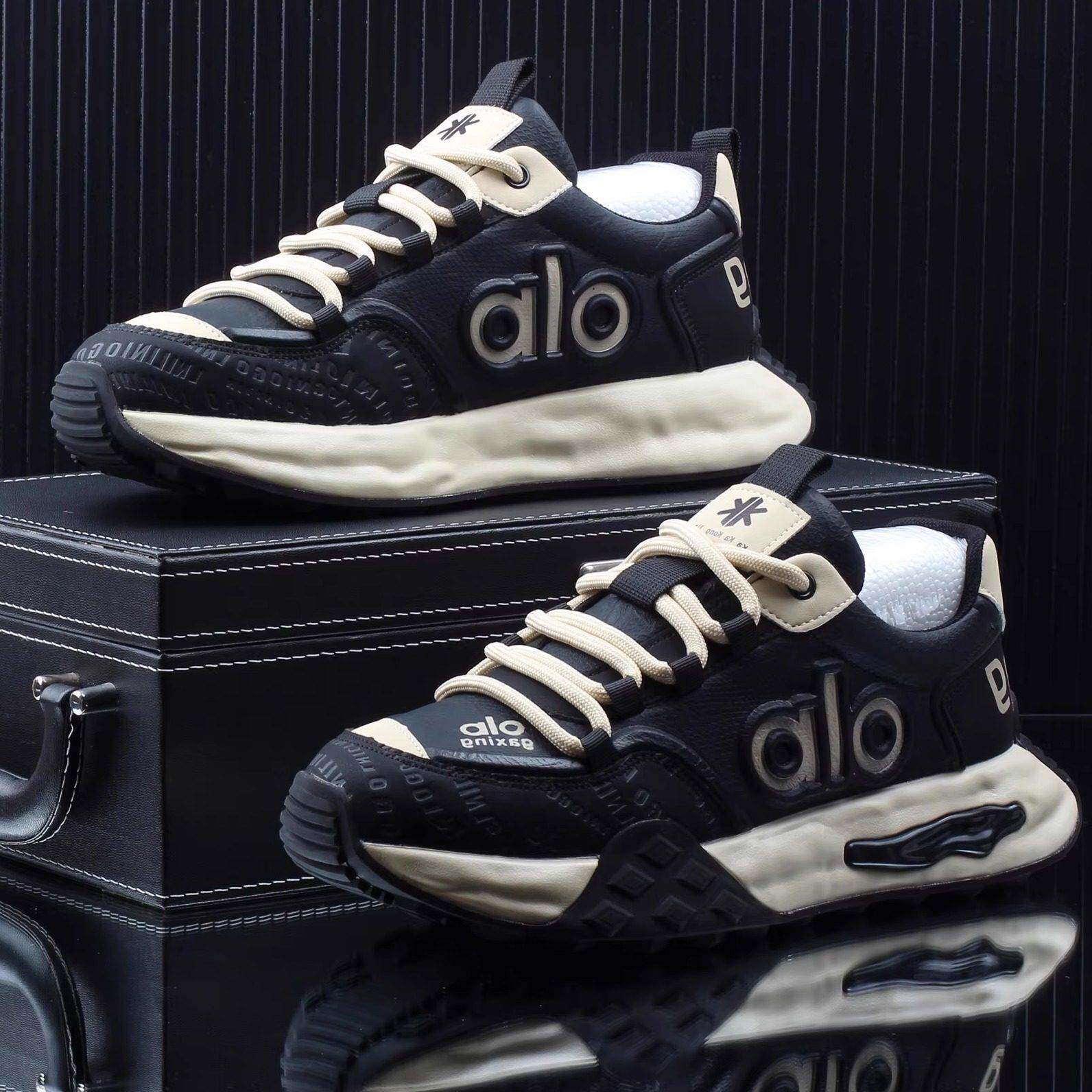 高级感潮牌时尚运动休闲阿甘老爹鞋男款2025秋季新款舒适增高男鞋