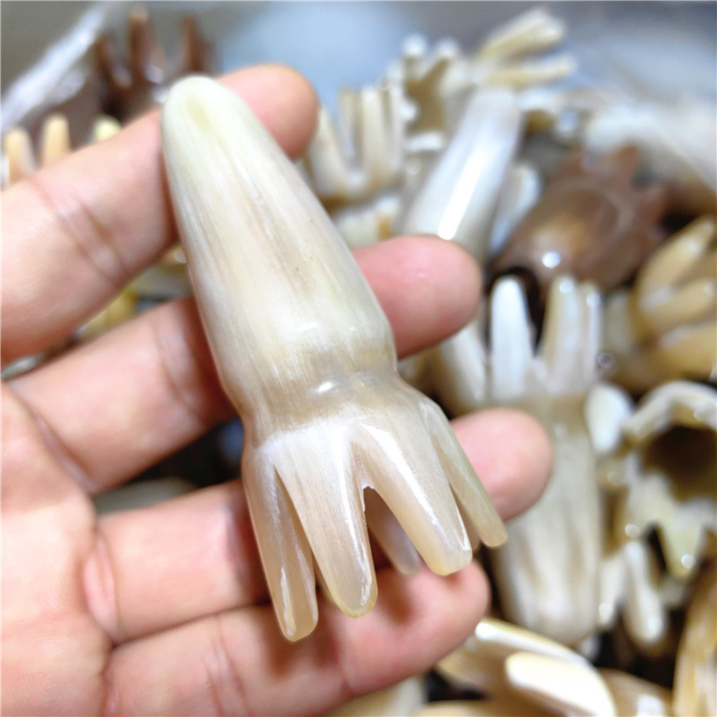 高6-7厘米黄花小号章鱼洗头按摩梳牛角尖半实心头八爪鱼直径3-4CM