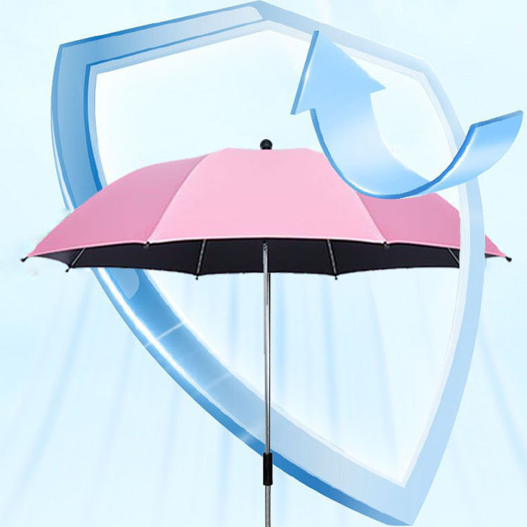童车伞婴儿推车伞儿童伞防紫外线遮阳伞遛娃防晒伞童伞黑胶太阳伞
