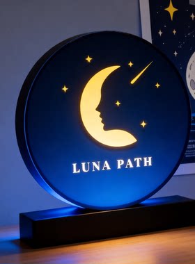可定制发光亚克力USB移动LOGO灯