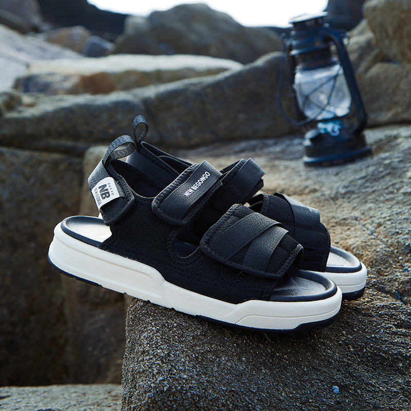 正品新百伦凉鞋男夏新款休闲拖鞋女外穿2023魔术贴户外运动沙滩鞋