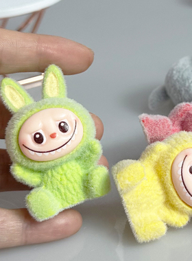 娃娃屋家具摆件植绒小玩偶迷你配件dollhouse手办模型