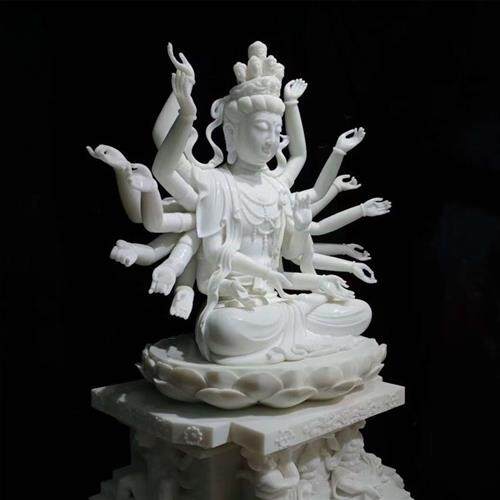 千手观音神像佛像坐像寺庙大理石观音大师雕塑伟人雕塑佛像石雕