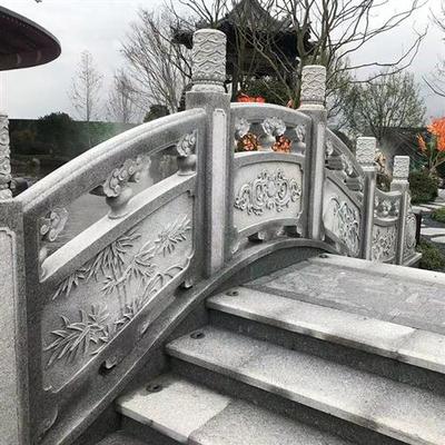 石雕栏板青石汉白玉石栏杆庭院流水小桥别墅造景石拱桥摆件厂家