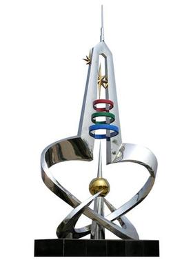 不锈钢雕塑定制镂空地球仪月亮环动物广场校园园林现代景观摆件