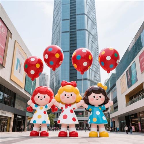 大型玻璃钢卡通雕塑定制户外园林景观小品广场摆件学校不锈钢雕塑