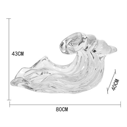 抽象艺术透明树脂水花水滴摆件客厅酒店设计师工艺品软装配饰雕塑