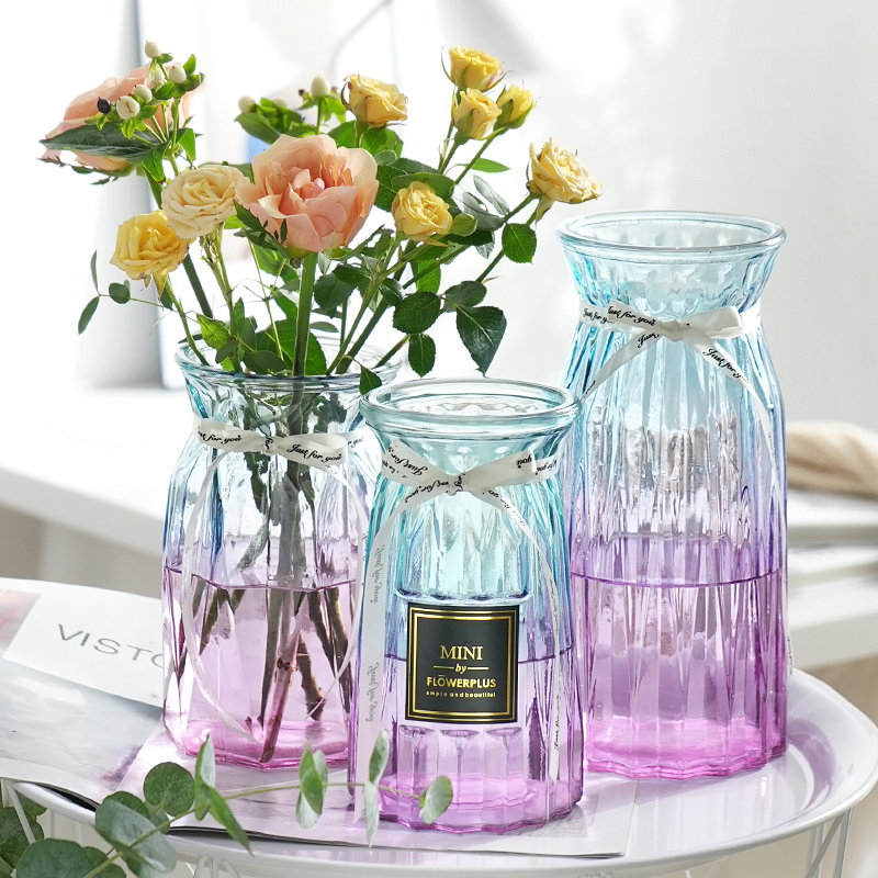 三件套水培北欧风餐桌富贵竹百合