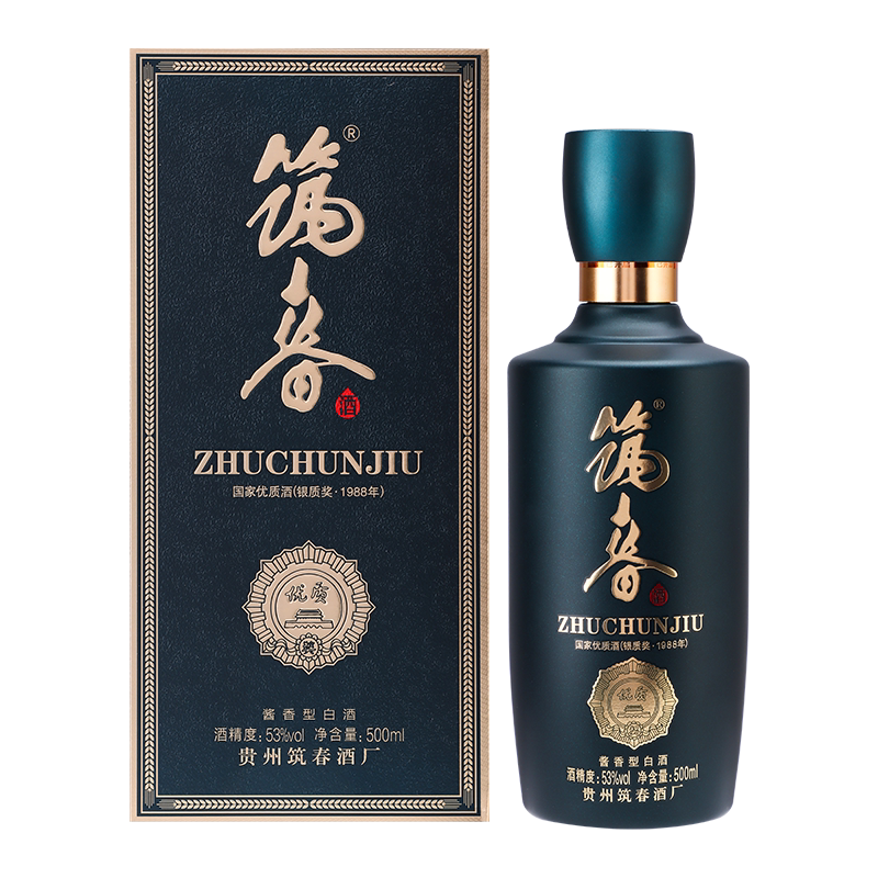 筑春蓝钻 53度酱香型白酒500ml*1瓶 贵州酱酒纯粮高度收藏自饮