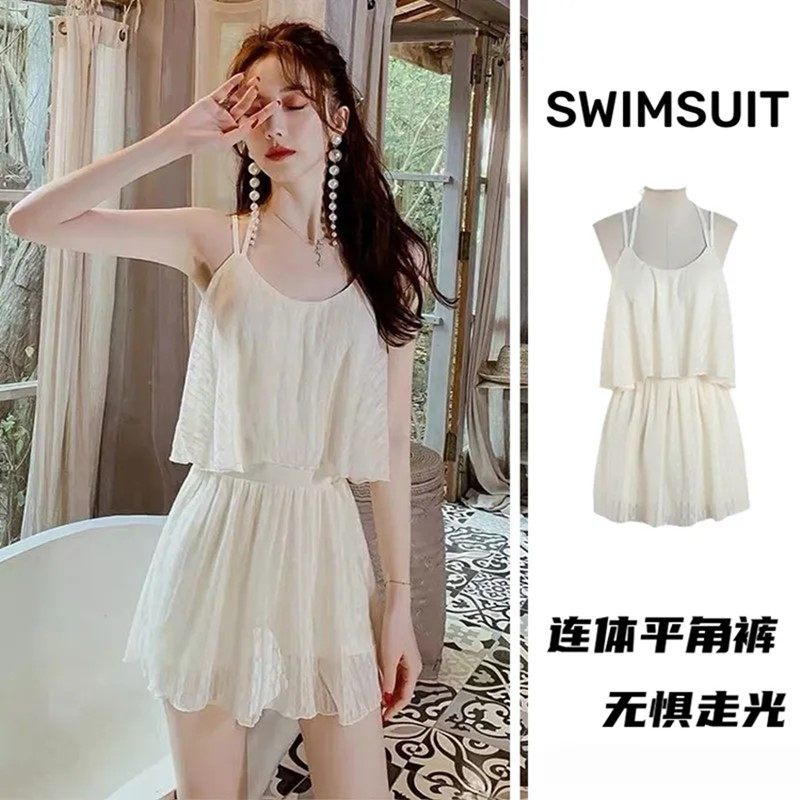 游泳衣女士2025年新款泡温泉感超仙性感微胖女孩遮肉大胸女款