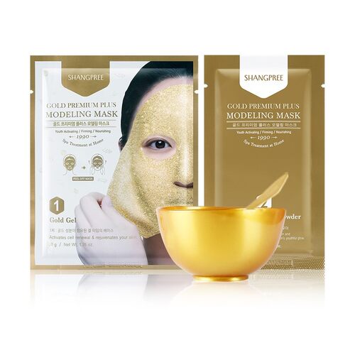 天猫香蒲丽黄金水光面膜单片套组