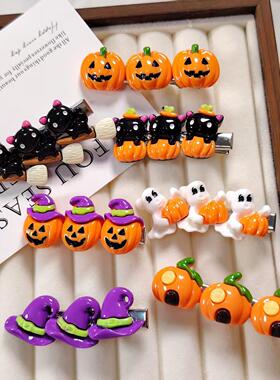 Halloween cartoon ghost witch hat duckbill clip万圣节卡通幽