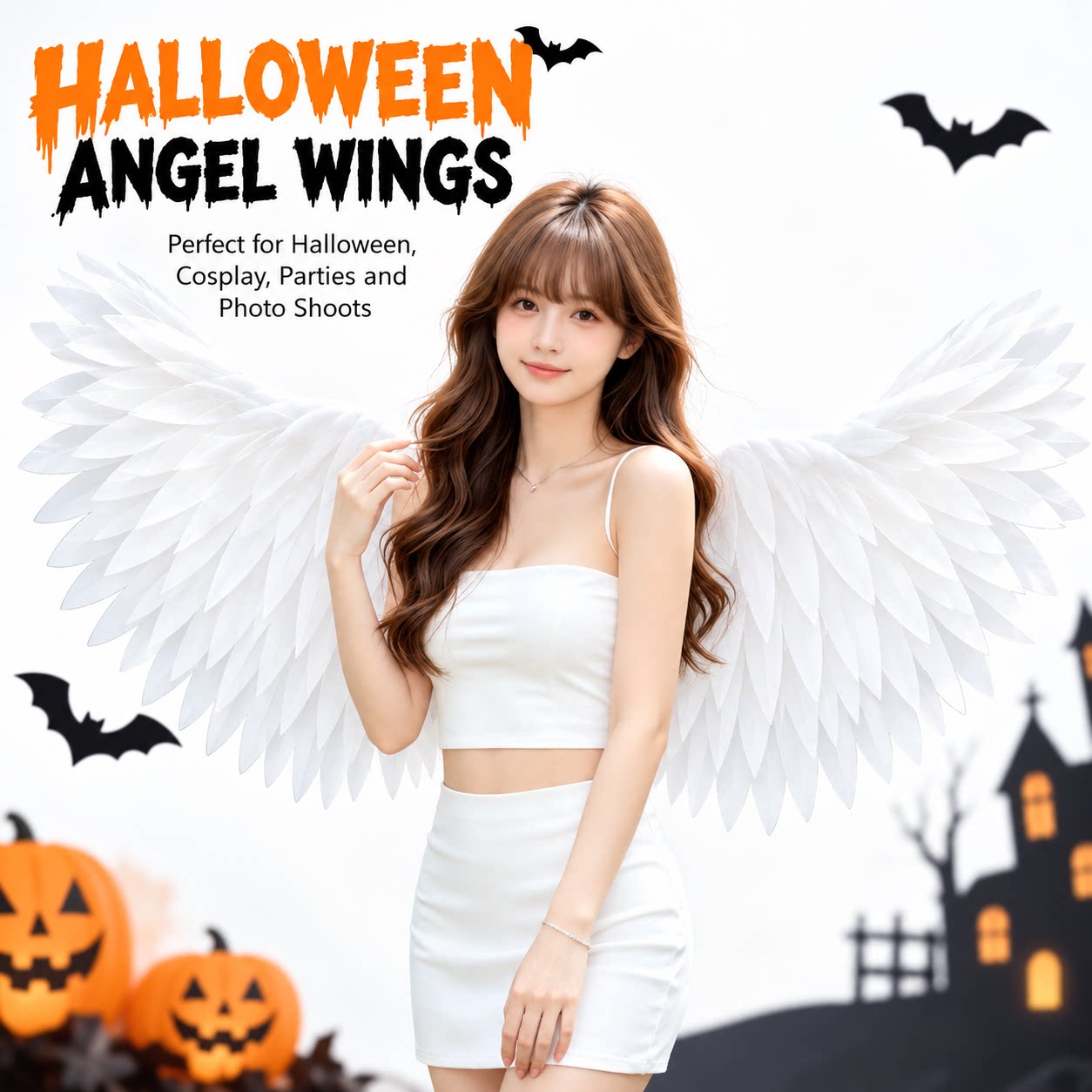 Angel Wings Electric Wings White Feathers天使之翼电动翅膀白图片