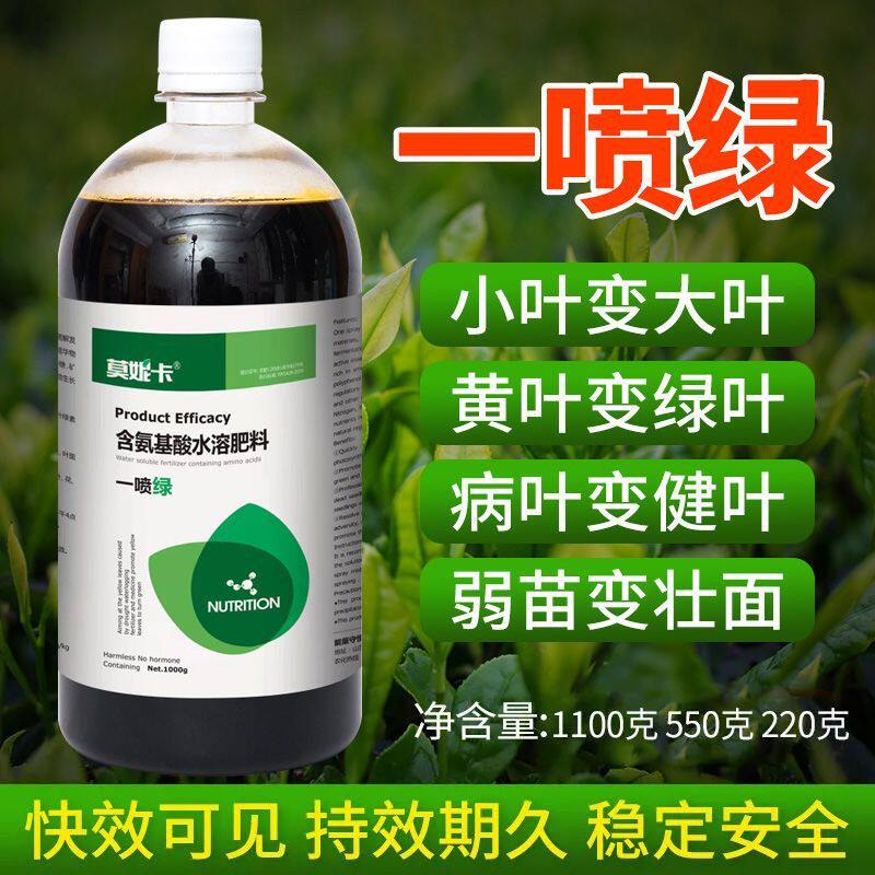一喷绿黄叶变绿钙镁锌锰硼铜钼增产蔬菜花卉微量元素有机肥叶面肥