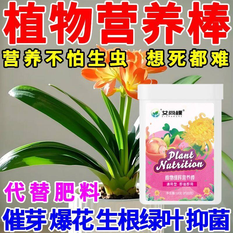 绿植肥懒人植物营养棒花家用花卉养花肥料氮磷通用型棒状盆栽缓释