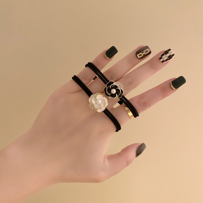 小香森系仙美山茶花发绳