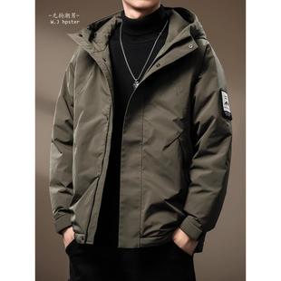 连帽羽绒服男冬季 BIAS潮牌高端90鸭绒工装 宽松冲锋外套 neith