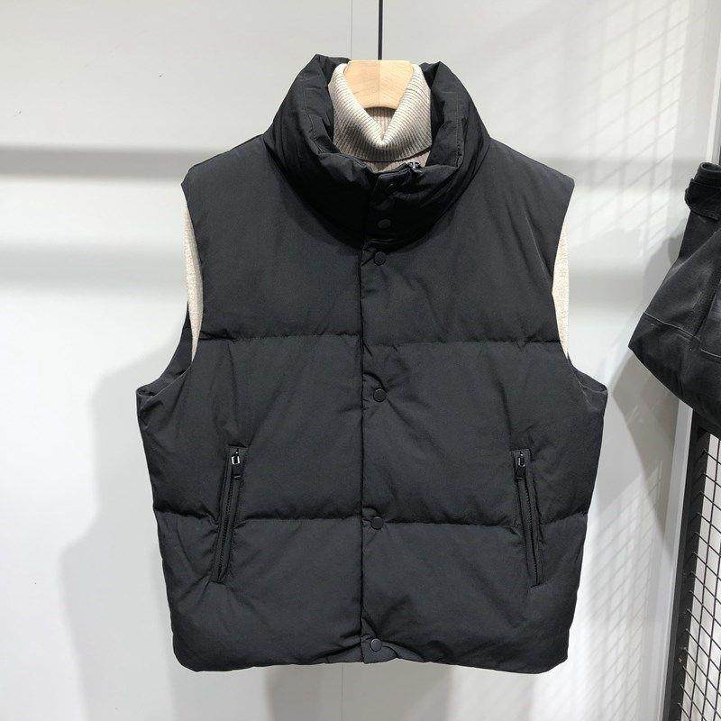 it neith BIAS高端潮牌男士羽绒马甲冬季立领90白鸭绒加厚外穿