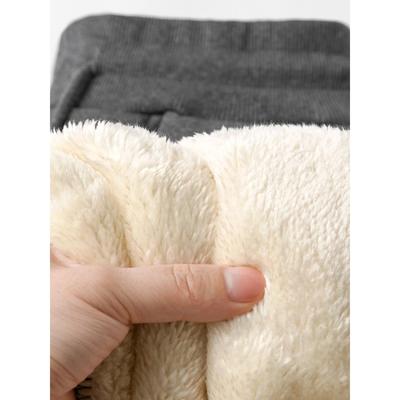 home daily 穿它减龄，敲推荐！羊羔绒卫裤男士冬季保暖束脚裤子