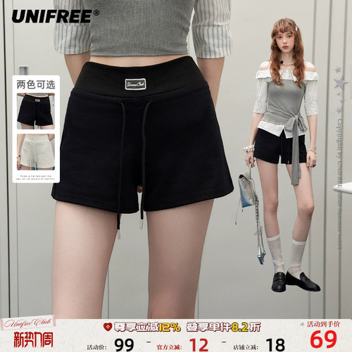 UNIFREE高腰运动短裤女