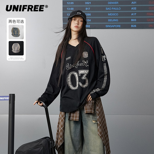 UNIFREET长袖休闲风T恤